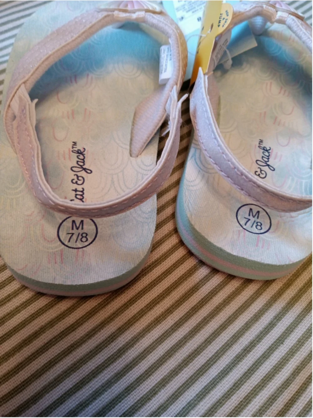 Girls Sandals & flip flops 3 pack New with tags 2 double strap flip flops